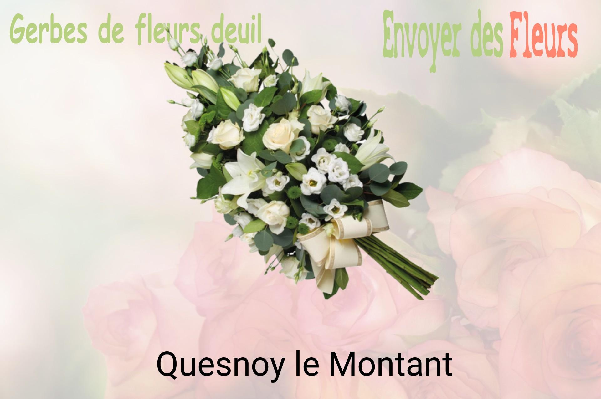 Gerbe de fleurs de deuil livrée à Quesnoy-le-Montant